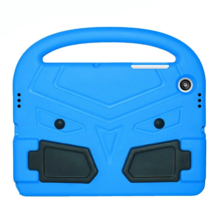 Para Samsung Galaxy Tab A8 10.5 (2021) / A8 10.5 (2022) Alça Portátil Estilo Pardal Capa Tablet à Prova de Choque Dobrável com Suporte Anti-queda Capa EVA - Azul