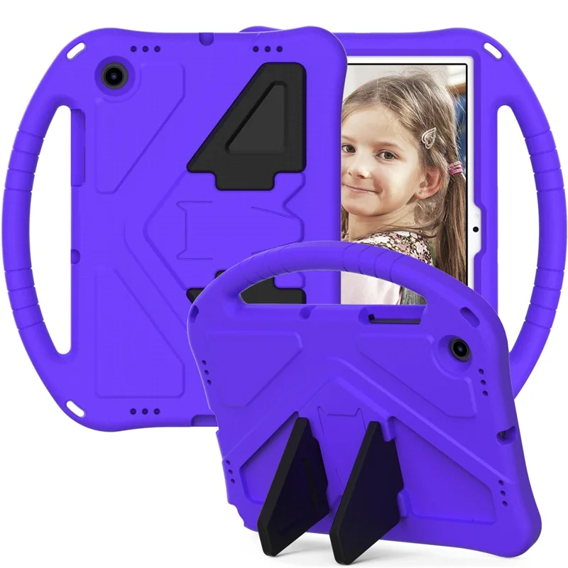 Pour Samsung Galaxy Tab A8 10.5 (2021) Coque Tablette Eva Anti-rayures Anti-rayures Avec Poignée - Mauve