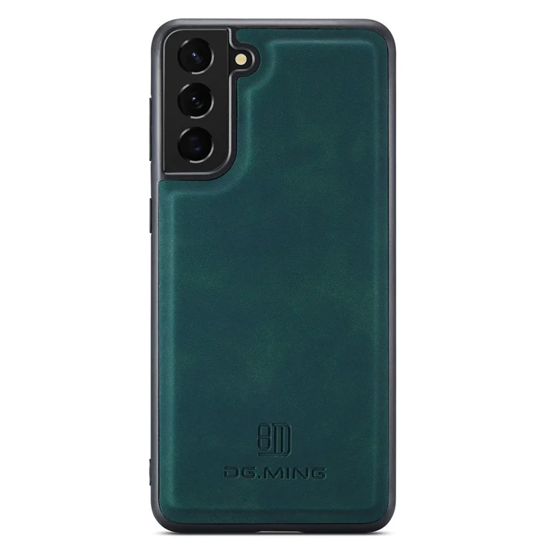 DG.MING M2 Series for Samsung Galaxy S22 5G Magnetic 2-in-1 Wallet Shockproof Phone Case Support Wireless Charging Shell - Green