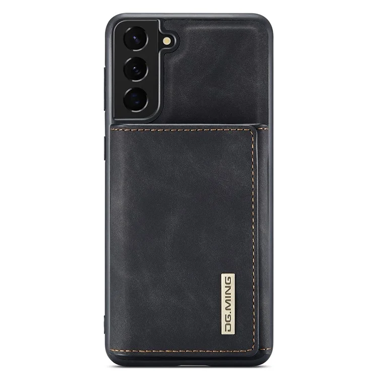 Dg. Ming M1-serie Für Samsung Galaxy S22+ 5G Anti-fall-abnehmbar 2-in-1-brieftaschen-stütze Drahtlose Ladung Telefonhülle - Schwarz