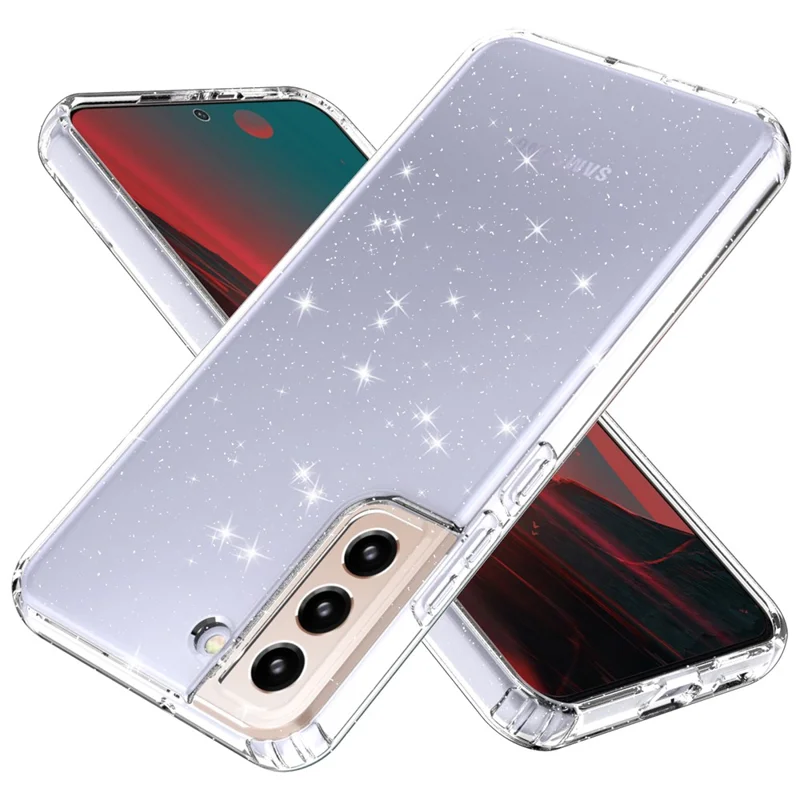 غطاء شفاف لامع من مادة TPU لجهاز Samsung Galaxy S22 5G GW18، غطاء واقي ناعم شفاف للهاتف المحمول - شفاف