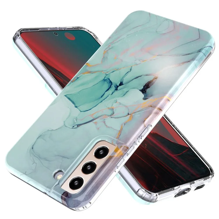 Pour Samsung Galaxy S22+ 5G GW18 Soft TPU IMD Pattern Protective Cell Phone Case - Marble A