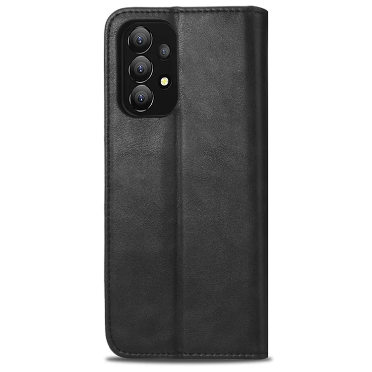 Para Samsung Galaxy A73 5G Retro Retro Princo Carteira de Couro Stand Magnetic Auto-absorvido Anti-arranhão Capa - Preto