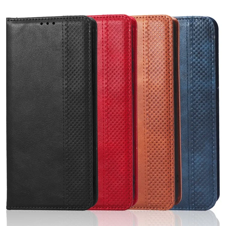 Para Samsung Galaxy A73 5G Retro Retro Princo Carteira de Couro Stand Magnetic Auto-absorvido Anti-arranhão Capa - Preto