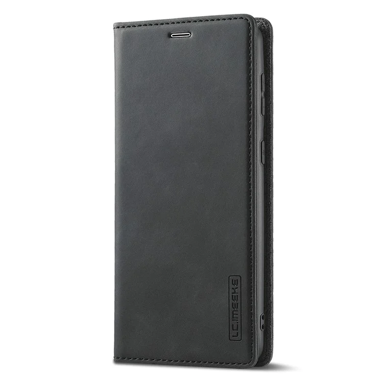 LC.IMEEKE Wallet Phone Case für Samsung Galaxy S22+ 5G, Starker magnetischer automatischer Verschluss, PU-Leder-Flip-Ständer-Abdeckung - Schwarz