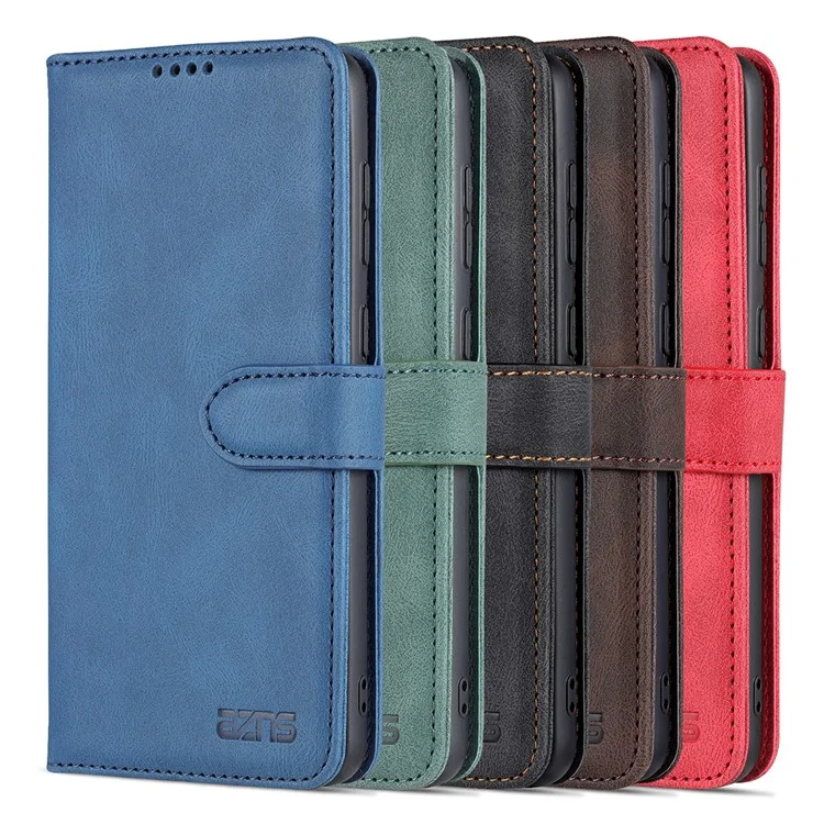 AZNS Case for Samsung Galaxy A53 5G, PU Leather Wallet Folding Stand Magnetic Scratch-proof Flip Cover - Black