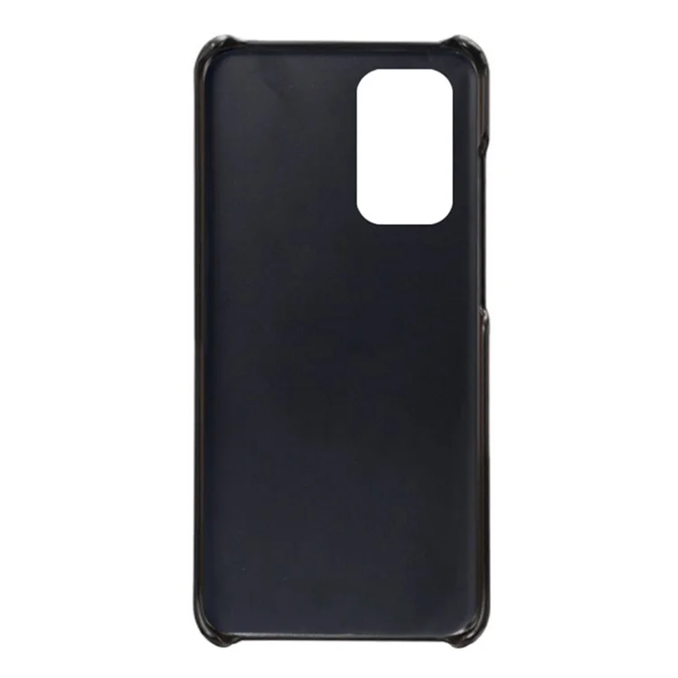 Pour Samsung Galaxy A53 5G Anti-drop Textured PU Leather Coated Hard PC Case Mobile Phone Cover - Noir