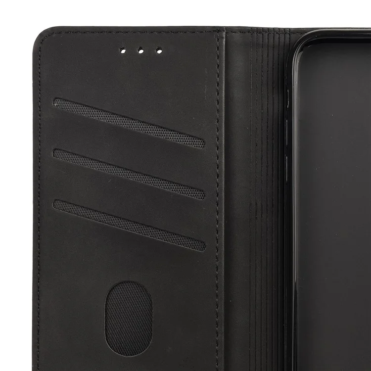 For Samsung Galaxy A13 4G Shockproof Splicing PU Leather Case Wallet Stand Skin-touch Phone Cover - Black