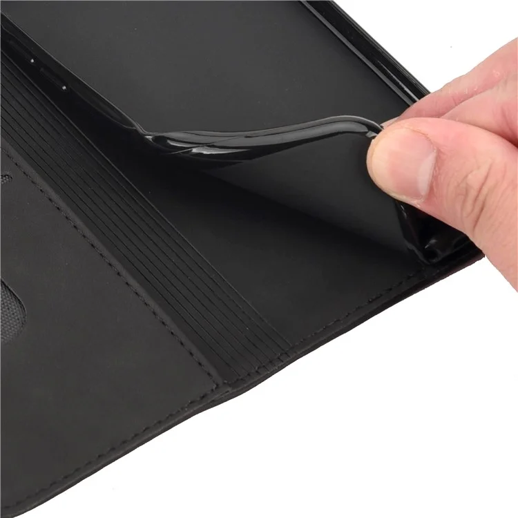 For Samsung Galaxy A13 4G Shockproof Splicing PU Leather Case Wallet Stand Skin-touch Phone Cover - Black