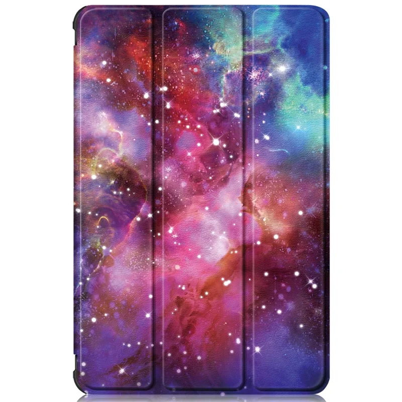 For Samsung Galaxy Tab A8 10.5 (2021) / A8 10.5 (2022) Pattern Printing Stylish Premium Tri-Fold Stand Auto Wake / Sleep PU Leather Smart Case - Galaxy