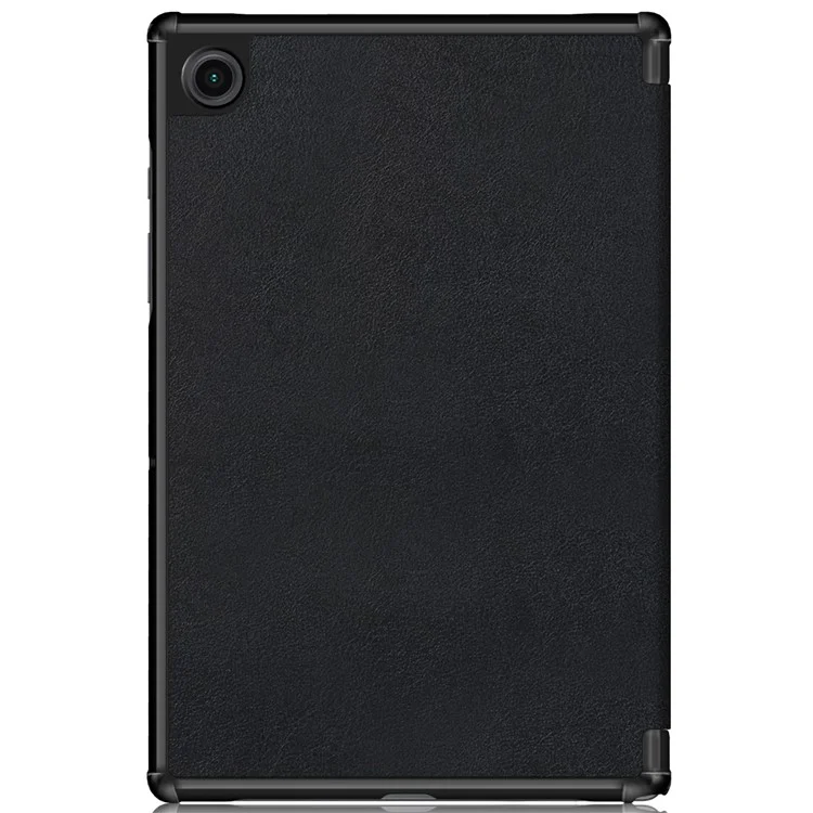 Für Samsung Galaxy Tab A8 10.5 (2021) / A8 10.5 (2022) Anti-Fall Leicht Dünne Premium Dreifach-Falten Stand Auto Wake / Sleep PU Leder Tablet Hülle Abdeckung - Schwarz