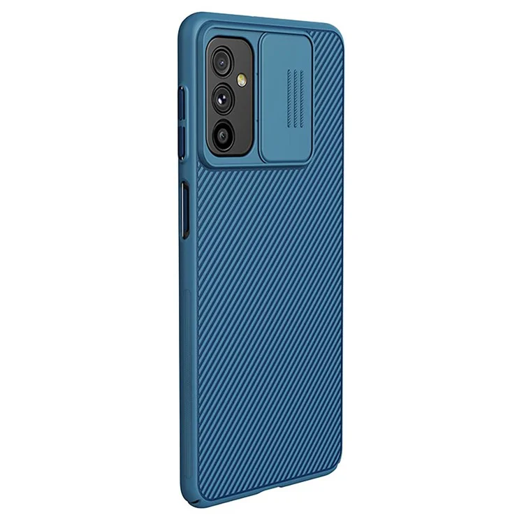 NILLKIN for Samsung Galaxy M52 5G CamShield Slide Camera Cover Accurate Cutouts PC Hard Drop-proof Cell Phone Cover Case - Blue