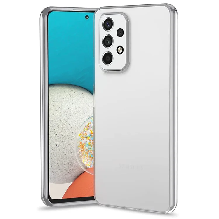 Per Samsung Galaxy A53 5G Custodia per Telefono Cellulare Trasparente Morbida TPU Anti-impronta Protettiva Custodia per Telefono