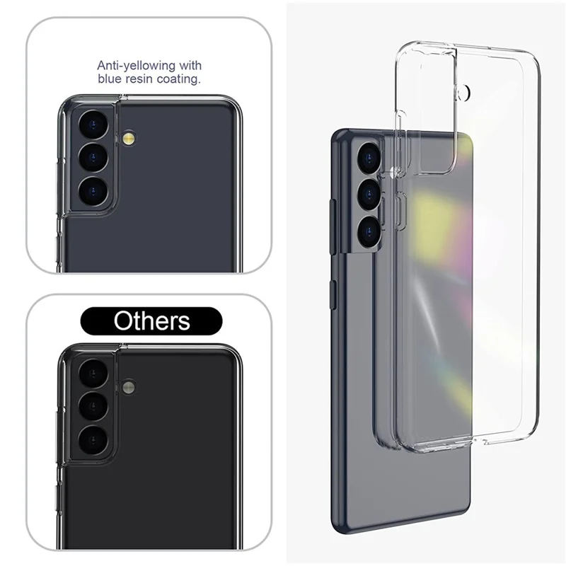 Soft TPU Thin Cover for Samsung Galaxy S22+ 5G, Anti-scratch Anti-fingerprint Clear Protective Case