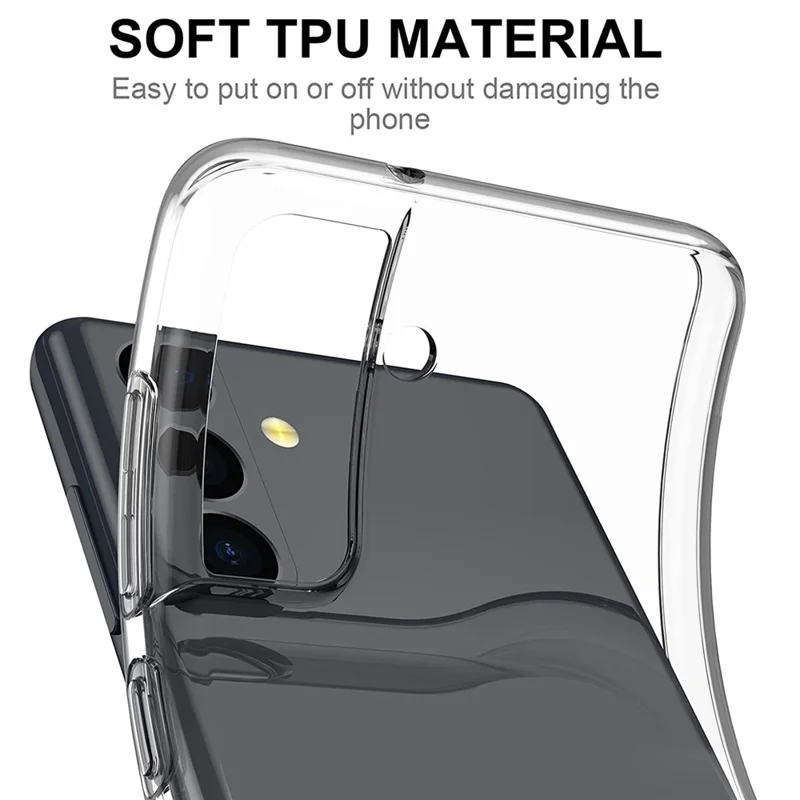 Soft TPU Thin Cover for Samsung Galaxy S22+ 5G, Anti-scratch Anti-fingerprint Clear Protective Case