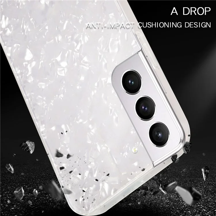 Ipaky IMD Phone Case Для Samsung Galaxy S22 + 5G, Acryl Back + TPU Рама Гибридной Ударной Крышки Телефона - Розовый