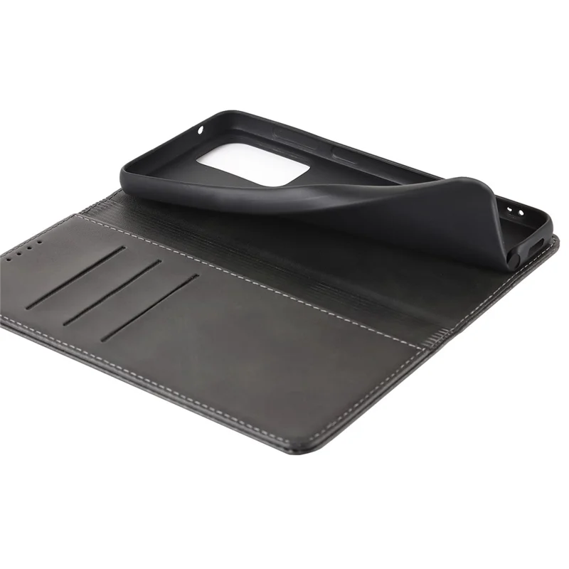 PU Leather + TPU Wallet Phone Case for Samsung Galaxy A53 5G, Foldable Stand Magnetic Auto Closing Cover - Black