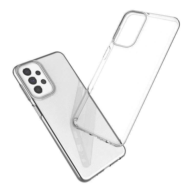 Für Samsung Galaxy A23 4G / 5G Weiche, flexible, langlebige TPU-Hülle Stoßabsorption Kratzsicher Klare Abdeckung