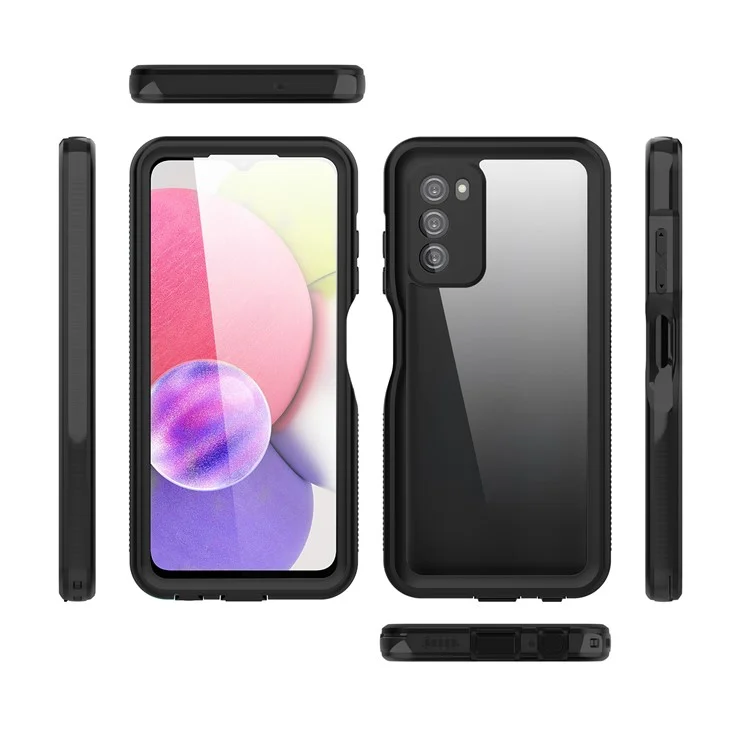 Étui SHELLBOX pour Samsung Galaxy A03s (version américaine) Étui de protection antidépoussière IP68 étanche avec prise en charge du déverrouillage par empreinte digitale