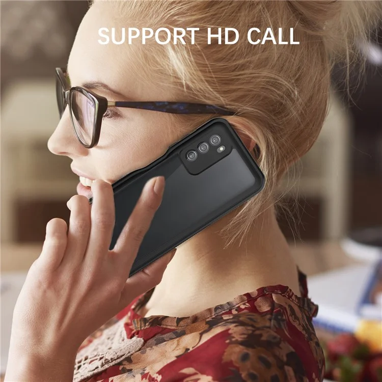 Étui SHELLBOX pour Samsung Galaxy A03s (version américaine) Étui de protection antidépoussière IP68 étanche avec prise en charge du déverrouillage par empreinte digitale