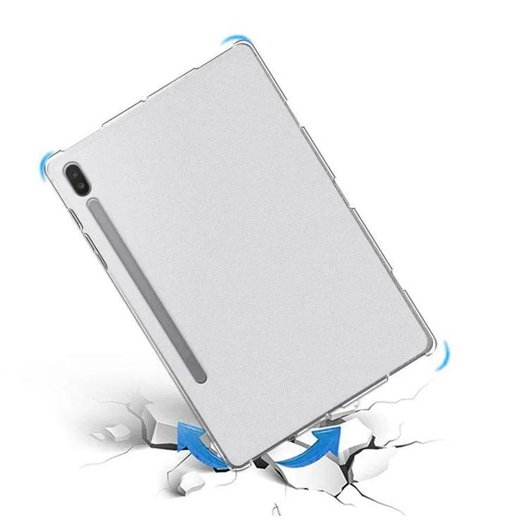 For Samsung Galaxy Tab S8 Ultra Glossy Surface Inner Matte Finish Tablet Case Anti-scratch Soft TPU Shell