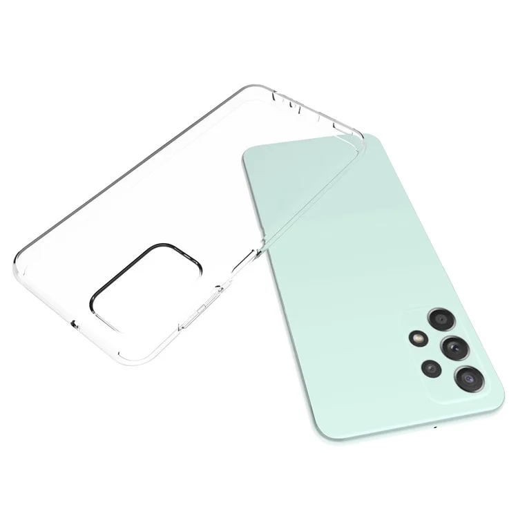 10Pcs/Pack Clear Anti-watermark Case for Samsung Galaxy A23, Soft TPU Light Precise Cutout Back Cover Protector