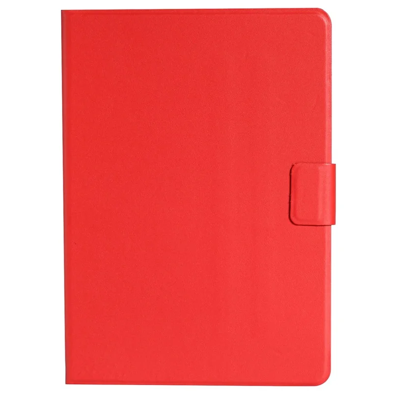 For Samsung Galaxy Tab A8 10.5 (2021) / A8 10.5 (2022) X205 / X200 Solid Color Stand Leather Tablet Case Card Holder Full Protection Cover - Red