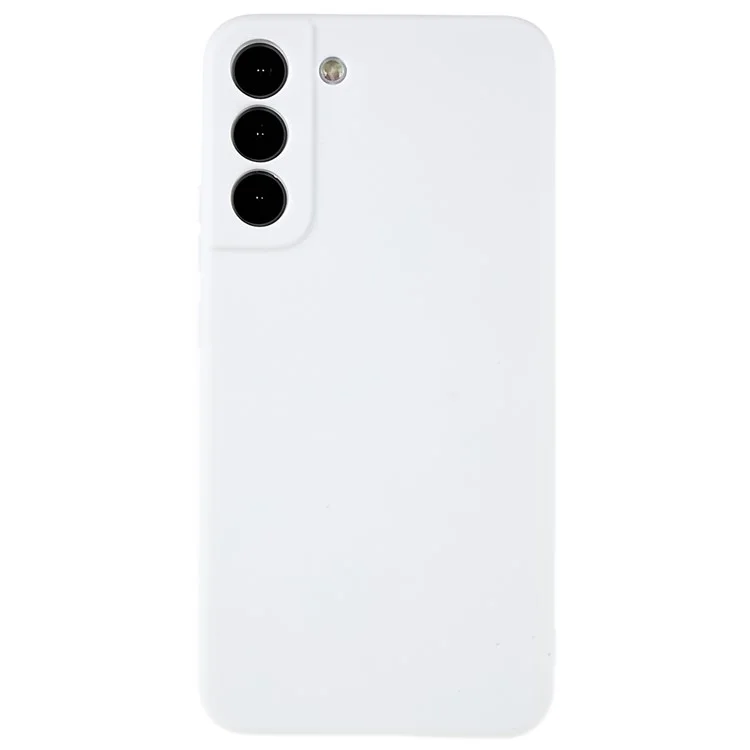 Para Samsung Galaxy S22 5G Suave TPU Funda Trasera Ultrafina del Teléfono Recubrimiento Mate Ligero Protector Caso - Blanco