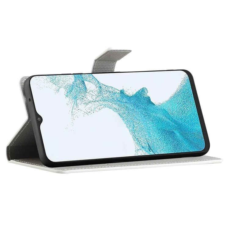 Étui en cuir à imprimé pour Samsung Galaxy A23 5G, étui de téléphone magnétique avec support et rabat - Chouette verte