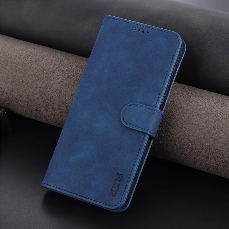 AZNS Magnetic Clasp PU Leather Case for Samsung Galaxy A13 4G, Wallet Stand Phone Cover - Blue