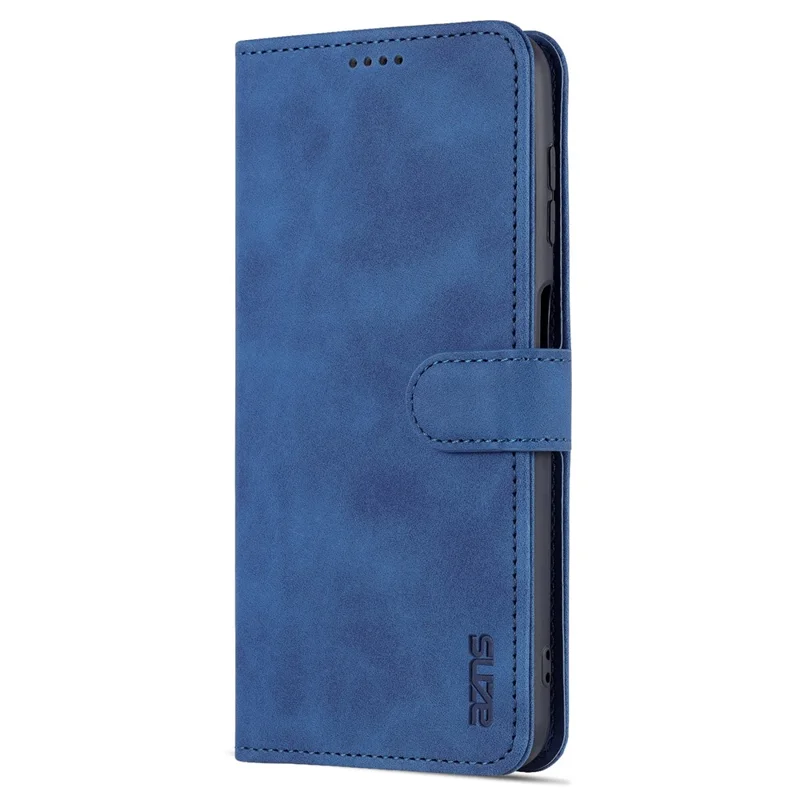 AZNS Magnetic Clasp PU Leather Case for Samsung Galaxy A13 4G, Wallet Stand Phone Cover - Blue