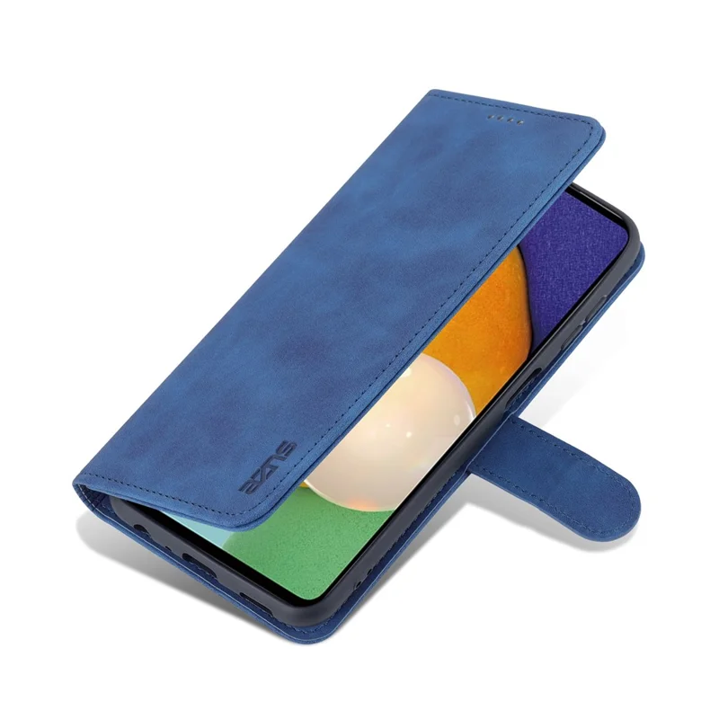 AZNS Magnetic Clasp PU Leather Case for Samsung Galaxy A13 4G, Wallet Stand Phone Cover - Blue