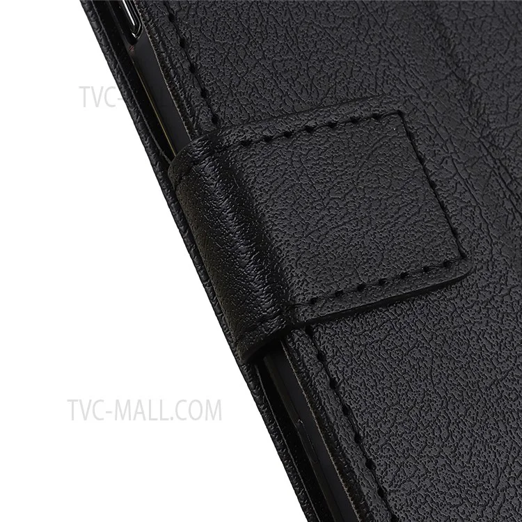 PU Leather Phone Case for Samsung Galaxy A23 4G / 5G, Viewing Stand Flip Magnetic Wallet-Style Full Protective Cover - Black