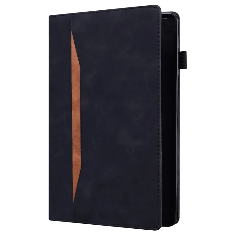 Per Samsung Galaxy Tab S9+ / S8+ / S7+ PU Leather Flip Stand Cover Wallet Design Business Tablet Case con Porta Penna e Auto Wake / Sleep - Nero