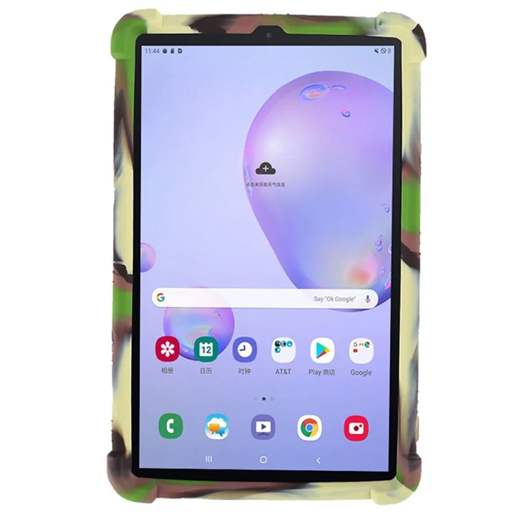 Pour L'onglet Samsung Galaxy A 8.4 (2020) Silicone Souple Résistant Aux Chocs Résistant À Un Impact Couverture De Boîtes De Tablette Avec Une Billets Pliable - Camouflage
