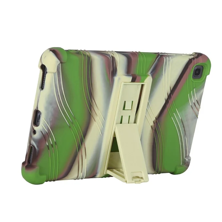 Pour L'onglet Samsung Galaxy A 8.4 (2020) Silicone Souple Résistant Aux Chocs Résistant À Un Impact Couverture De Boîtes De Tablette Avec Une Billets Pliable - Camouflage