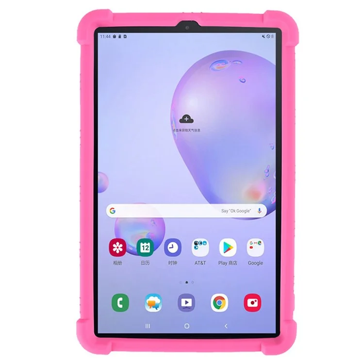 Para Samsung Galaxy Tab A 8.4 (2020) Cubierta De Estuche De Tabletas Precisas De Silicona Suave Resistente Al Impacto Con Soporte Plegable - Rosa