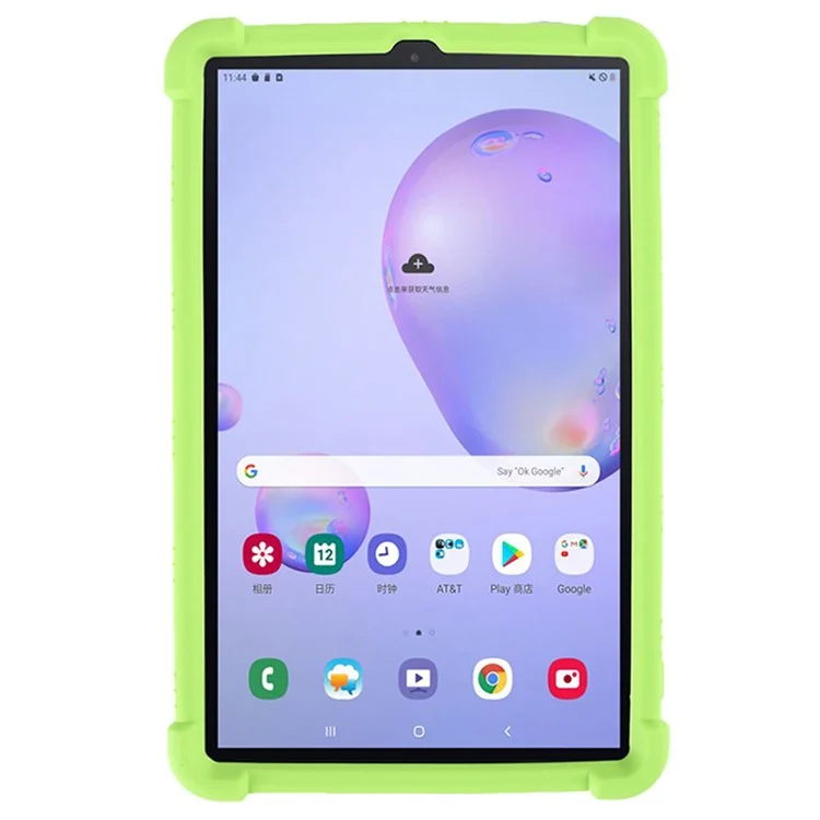 Pour L'onglet Samsung Galaxy A 8.4 (2020) Silicone Souple Résistant Aux Chocs Résistant À Un Impact Couverture De Boîtes De Tablette Avec Une Billets Pliable - Vert