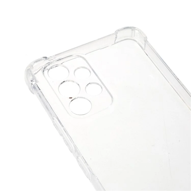Para Samsung Galaxy A53 5G Four Corner Airbag Anti-fall Protection TPU Phone Case with Lanyard