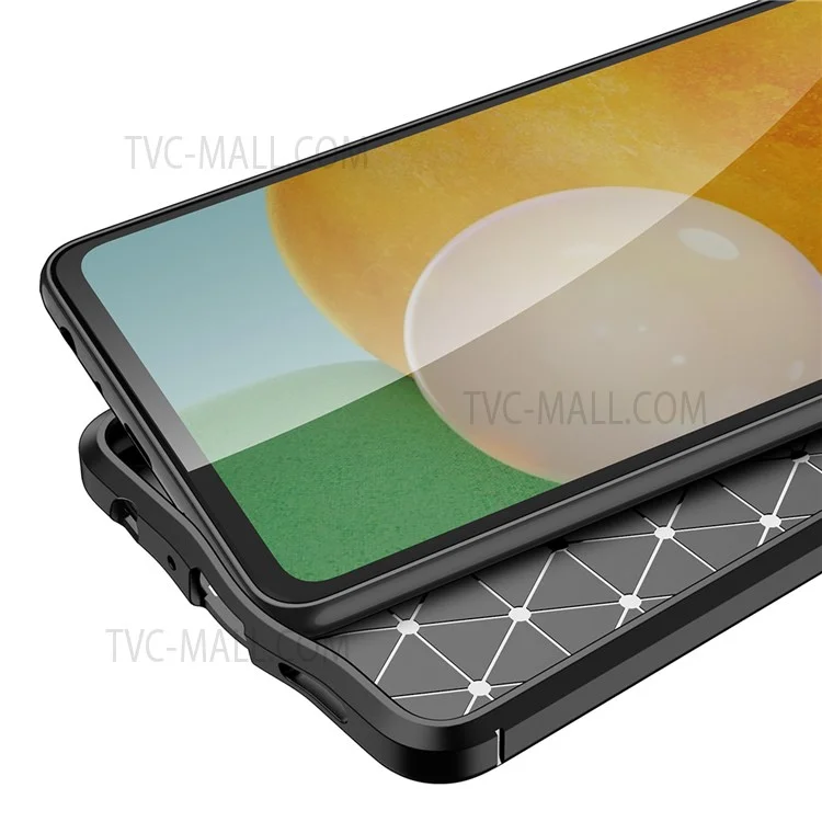 Für Samsung Galaxy A23 4G / 5G Litchi-Textur Flexible TPU-Handyhülle Kratzsicher - Schwarz