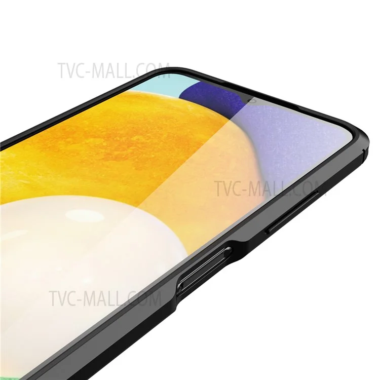 Para Samsung Galaxy A23 4G (165.4 x 76.9 x 8.4 Mm) Textura Litchi Flexible TPU Teléfono Avanzada Tapa Trasera Caja a Prueba de Rasguño - Negro