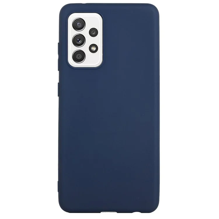 For Samsung Galaxy A33 5G Candy Color Soft TPU Phone Case Anti-drop Back Cover - Blue