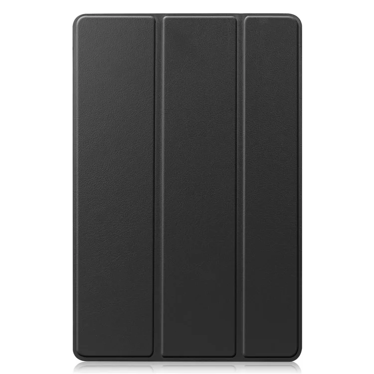 Para Samsung Galaxy Tab S8 Suspensión/Despertar Automático Cuero de PU Trifold Soporte Anti-Arañazos Cubierta Protectora con Soporte para Lápiz - Negro