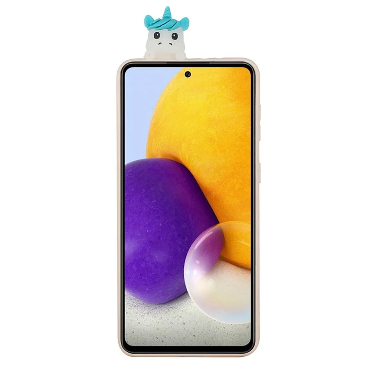 Drop-proof Phone Case für Samsung Galaxy A53 5G Kratzsichere Handyhülle Stoßfeste Abdeckung mit Mini-Figur/Musterdruck - Pferd und Musik