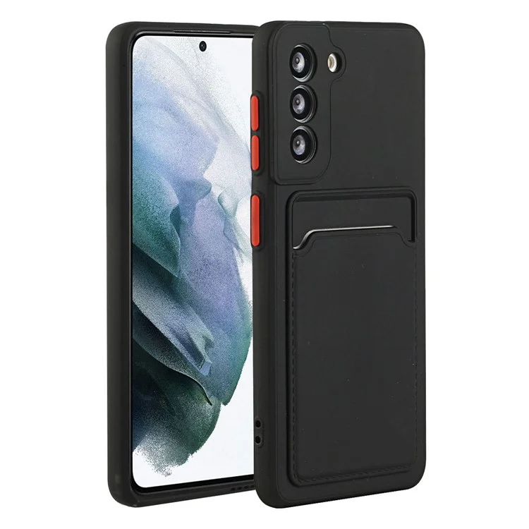 Per Samsung Galaxy S22+ 5G Shot Shot Slot Flexible TPU Skin Protective Telefon Cover - Nero