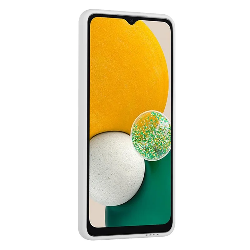For Samsung Galaxy A13 5G / A04s 4G (164.7mm) Camera Lens Protection Shockproof TPU Non-Slip Phone Case with Card Holder - White