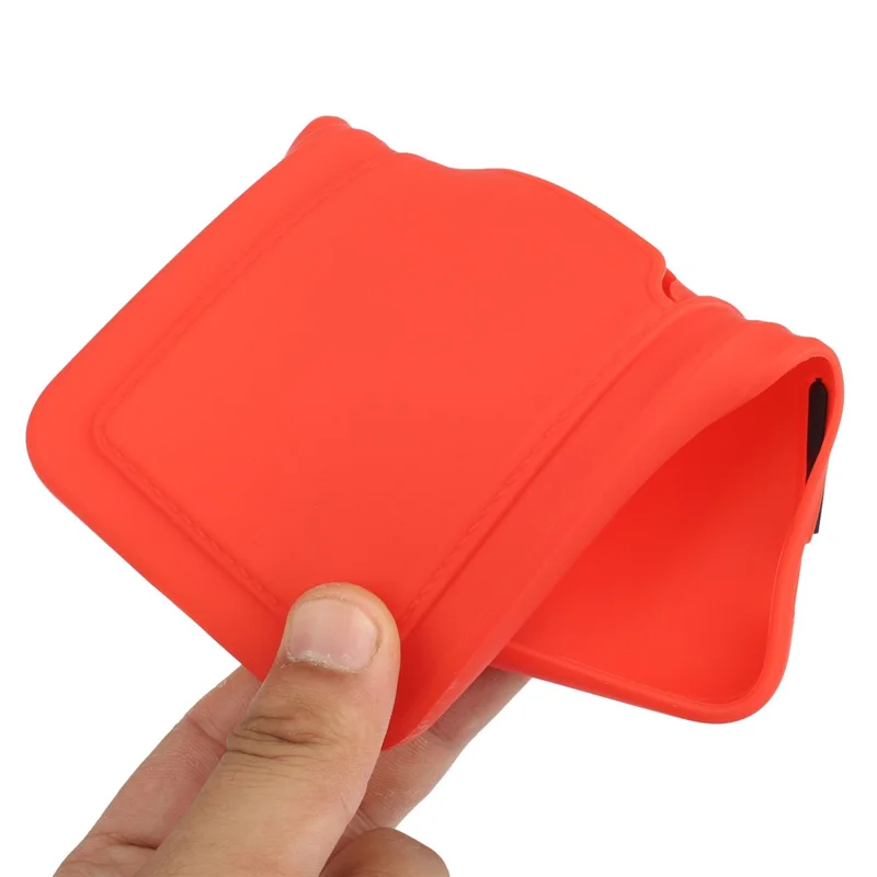 For Samsung Galaxy A13 5G / A04s 4G (164.7mm) Camera Lens Protection Shockproof TPU Non-Slip Phone Case with Card Holder - Red