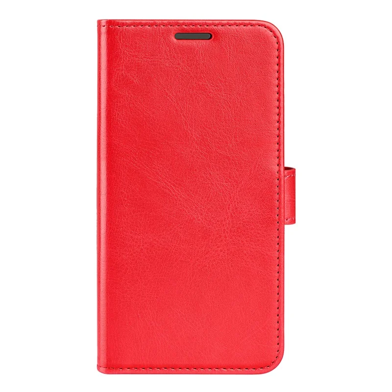 For Samsung Galaxy A23 4G / 5G (Global Version) Crazy Horse Texture Folio Flip Leather Cover Wallet Stand Phone Case - Red