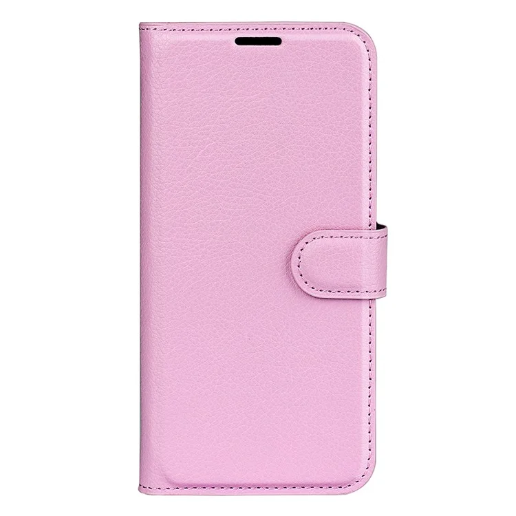 Para Samsung Galaxy A23 4G / 5G (Versión Global) Funda de Cuero PU + Cuero TPU Textura de Litchi Protección Completa Cartera de Pie Funda de Teléfono - Rosa