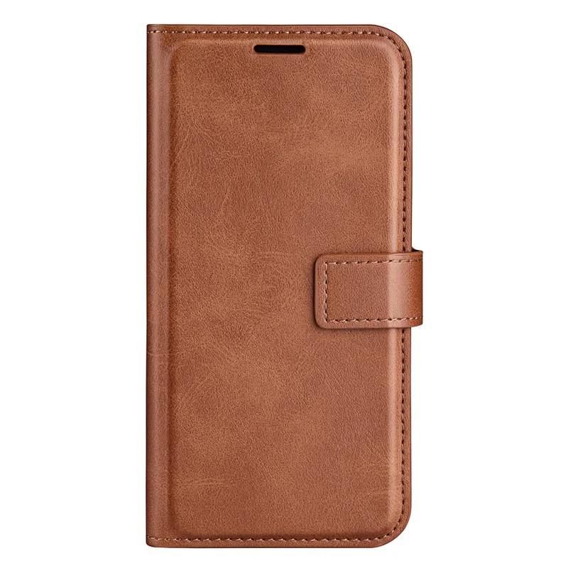 Funda de cuero sintético texturizado resistente a arañazos con billetera y soporte ajustable, para Samsung Galaxy A23 4G/5G (versión global), cubierta abatible - Marrón claro